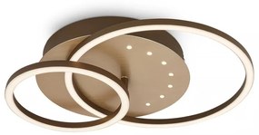 Brilo - ściemnialna lampa sufitowa LED/26W/230V 3000K brązowa