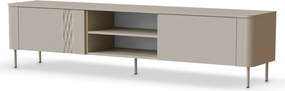 Szafka RTV 200 cm z geometrycznym wzorem Tirante RTV-2 Halmar, kaszmir