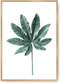 Plakat Leaf Emerald Green