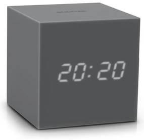 Szary budzik LED Gingko Gravitry Cube