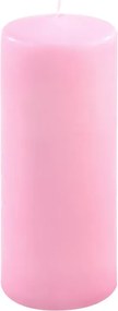Zestaw świec słupkowych, 20 cm, Ø 7,5 cm, różowy, 2 szt