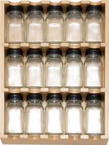 Organizer na przyprawy do szuflady lub na blat 15 słoików