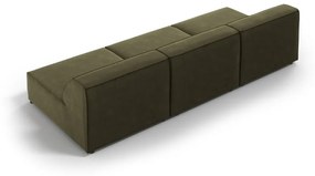 Zielona aksamitna sofa 240 cm Jodie – Micadoni Home