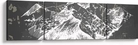 Obraz - Ilustracja gór (170x50 cm)