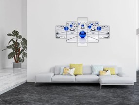 Obraz połączonych kul (125x70 cm)