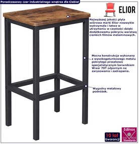 Zestaw 2 industrialnych taboretów kuchennych - Burios 3X