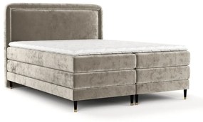 Jasnobrązowe łóżko boxspring 180x200 cm Dove – Maison de Rêve