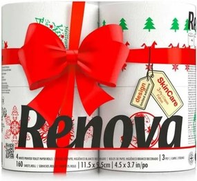 Renova 3-warstwowy papier toaletowy Edycja świąteczna, 4 szt.