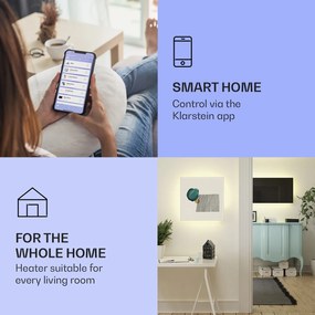 Klarstein Mojave 1000 Smart Panel grzewczy na podczerwień 2 w 1