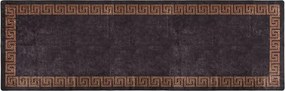 Czarny nowoczesny dywan z grecki wzór 80x300 cm A9-Z48