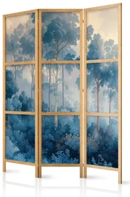 Parawan japoński Kwiaty 135x172 cm 3-częściowy niebieski ARTGEIST B
