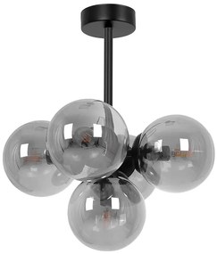 Grafitowa lampa sufitowa szklane kule loft - A688-Tulio