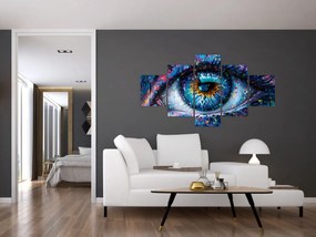 Obraz - Malowanie oczu (125x70 cm)