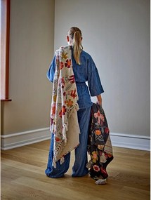 Koc z mieszanki bawełny 130x160 cm Vivielle – Bloomingville