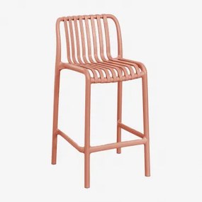 Pack 4 Sztaplowanych Wysokich Stołków Ogrodowych Z Polipropylenu Wendell Terracota & ↑65 Cm - Sklum