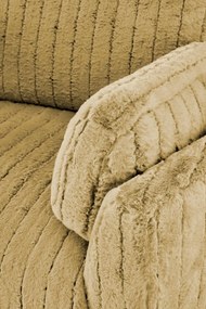 Fotel wypoczynkowy obrotowy elektrycznie rozkładany, bujany PEGAS musztarda