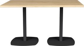 Stół restauracyjny na dwóch nogach Oval 140
