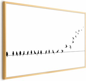 Plakat Lećmy 30x21 cm z ramą złotą bez marginesu ARTGEIST B