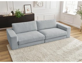 Jasnoszara sztruksowa sofa 274 cm Leonard – Bobochic Paris