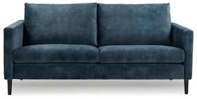 Ciemnoszara sofa z aksamitnym obiciem Scandic Adagio, szer. 153 cm