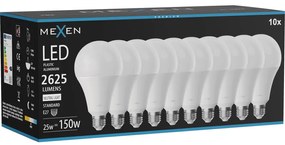 Mexen Nova 10x żarówka LED E27, A95, 25W, Neutralna - 4000K, 2625 lm - L100-E27-2540-01x10