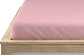PrzytulneMieszkanie.pl Jersey prześcieradło różowe 90 x 200 cm