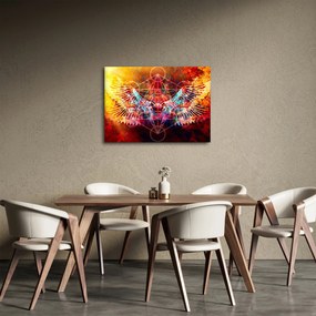 Obraz - Merkaba ze skrzydłami, abstrakcja (70x50 cm)