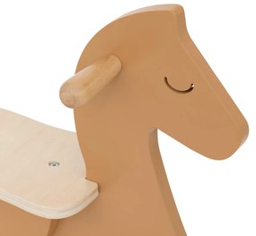 Konik na biegunach drewniany FUN