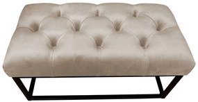 Ławka CHESTERFIELD LOFT MG09 pufa podnóżek metal