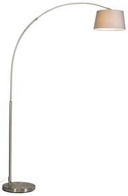 Luk Inteligentna lampa łukowa ze stalowym kloszem szarym w tym WiFi A60 - Arc Basic Nowoczesny Oswietlenie wewnetrzne