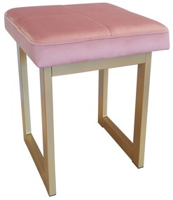 TABORET SOLID 45cm STOŁEK LOFT podstawa złota MG58