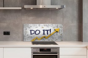Szklany Panel Motywujące Hasło "Do It"