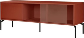 Szafka pod TV w kolorze terakoty 160x60x42 cm Met – noo.ma