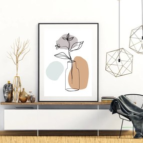 Plakat - Roślina w wazonie (A4)
