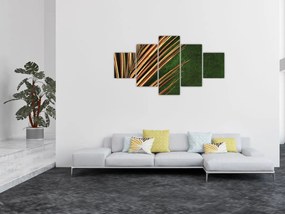 Obraz z liściem (125x70 cm)