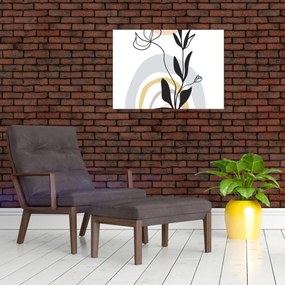 Obraz na szkle - Kwiaty w wazonie N⁰1 (70x50 cm)