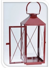 Zestaw metalowych latarenek Reds 3 szt., czerwony