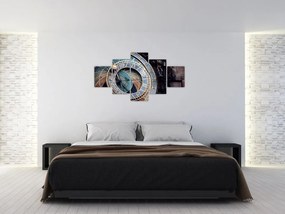 Obraz - Praski zegar astronomiczny, Praga (125x70 cm)