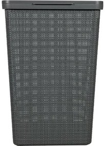 Curver Kosz na brudną bieliznę Jute 58 l, ciemnoszary