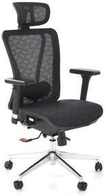 Fotel biurowy VIXEN czarny ergonomiczny  HALMAR