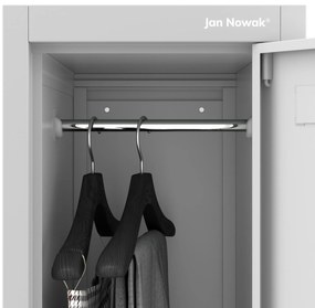 Szafka BHP ubraniowa pracownicza: szara BARTEK 1 Plus