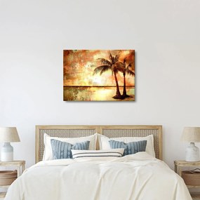 Obraz - Palmy na plaży (70x50 cm)