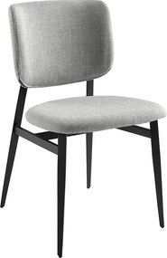 Jasnoszare krzesło z tkaniny 4147 ANGEL CERDA