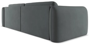Ciemnoszara sofa 210 cm Hoku – Makamii