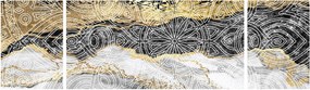 Obraz - Mandala w marmurze (170x50 cm)