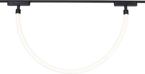 System oświetlenia szynowego z 6 lampami sufitowymi i 2 lampami wiszącymi, czarny, 1-fazowy - Magnetic Marra Tautau