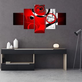 Obraz abstrakcji (125x70 cm)