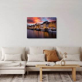 Obraz na szkle - Nyhavn, Kopenhaga (70x50 cm)