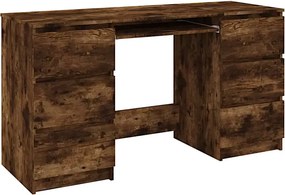 Minimalistyczne biurko w kolorze przydymionego dębu N6-E23