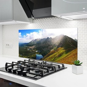 Szkło Dekoracyjne do Kuchni Malownicza Polana u Podnóża Gór